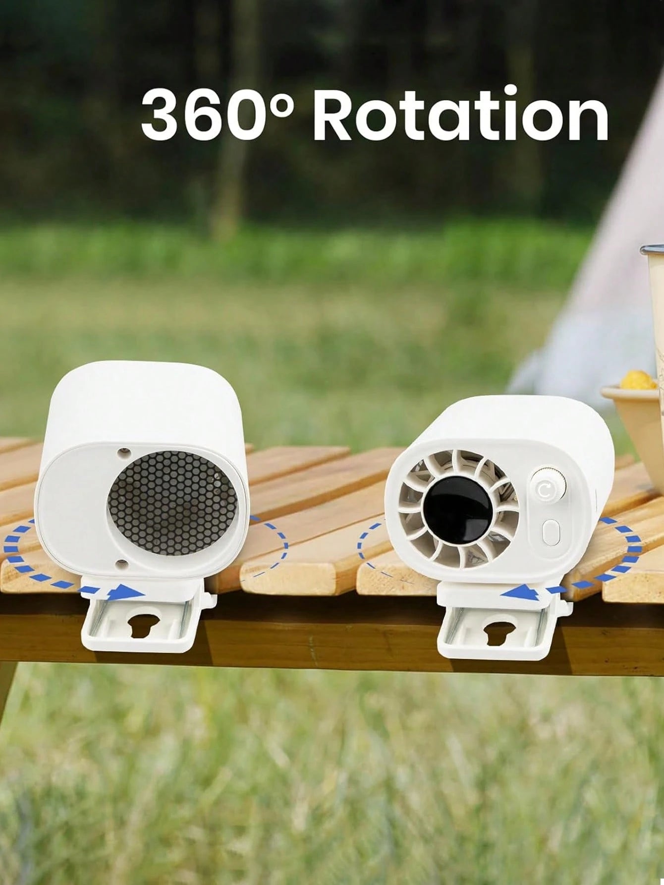 USB Rechargeable Car Clip-On Fan, Adjustable Speed Mini Cooling Fan With Flexible Tripod Stand, Portable Quiet Fan For Car Seats, Sun Visor, Truck, SUV Travel, Car Accessory Gift For Men And Women, Su