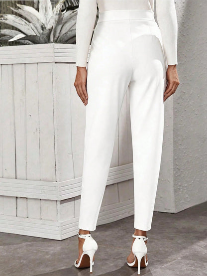 Versatile Solid Color All-Match Casual Pants