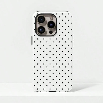 VESPOP Pink Base Black Polka Dot Phone Case, Cute Y2K Style. Compatible With IPhone 17, 16, 15, 14, 13, 12, 11 Pro Max Plus Models