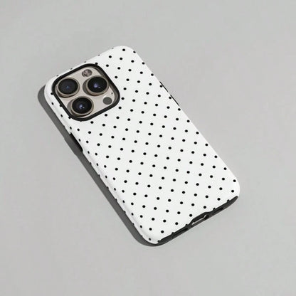 VESPOP Pink Base Black Polka Dot Phone Case, Cute Y2K Style. Compatible With IPhone 17, 16, 15, 14, 13, 12, 11 Pro Max Plus Models