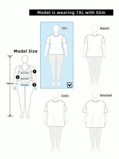 Vibekara Plus Size Casual Solid Color Lace Trim Cropped T-Shirt, Black Long Sleeve Top Tee Fall