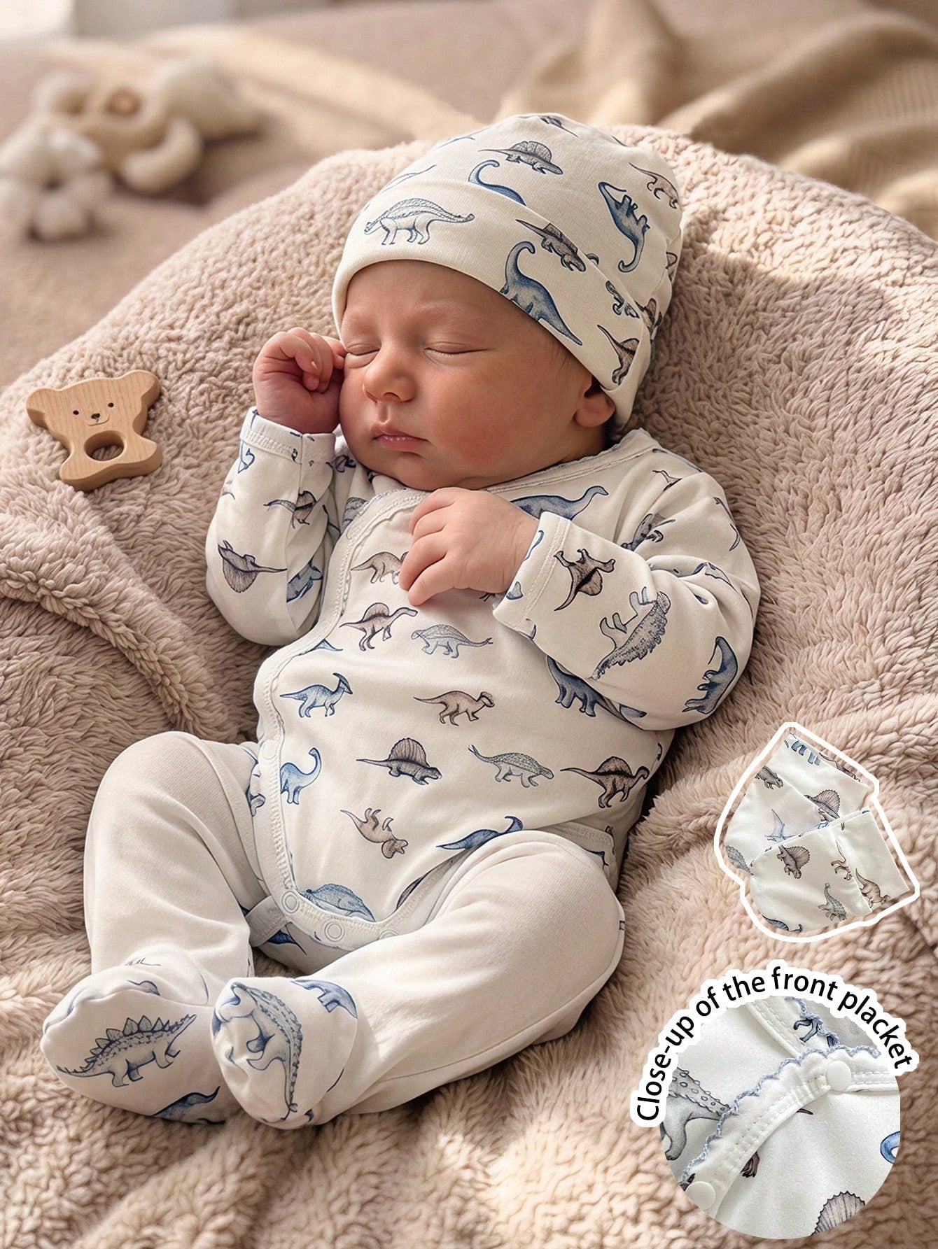 Vintaside Kids Random 1set Newborn Baby & Hat Set, Fun Cartoon Pattern Design Loved By Children, Made Of Comfortable Soft Skin-Friendly Fabric