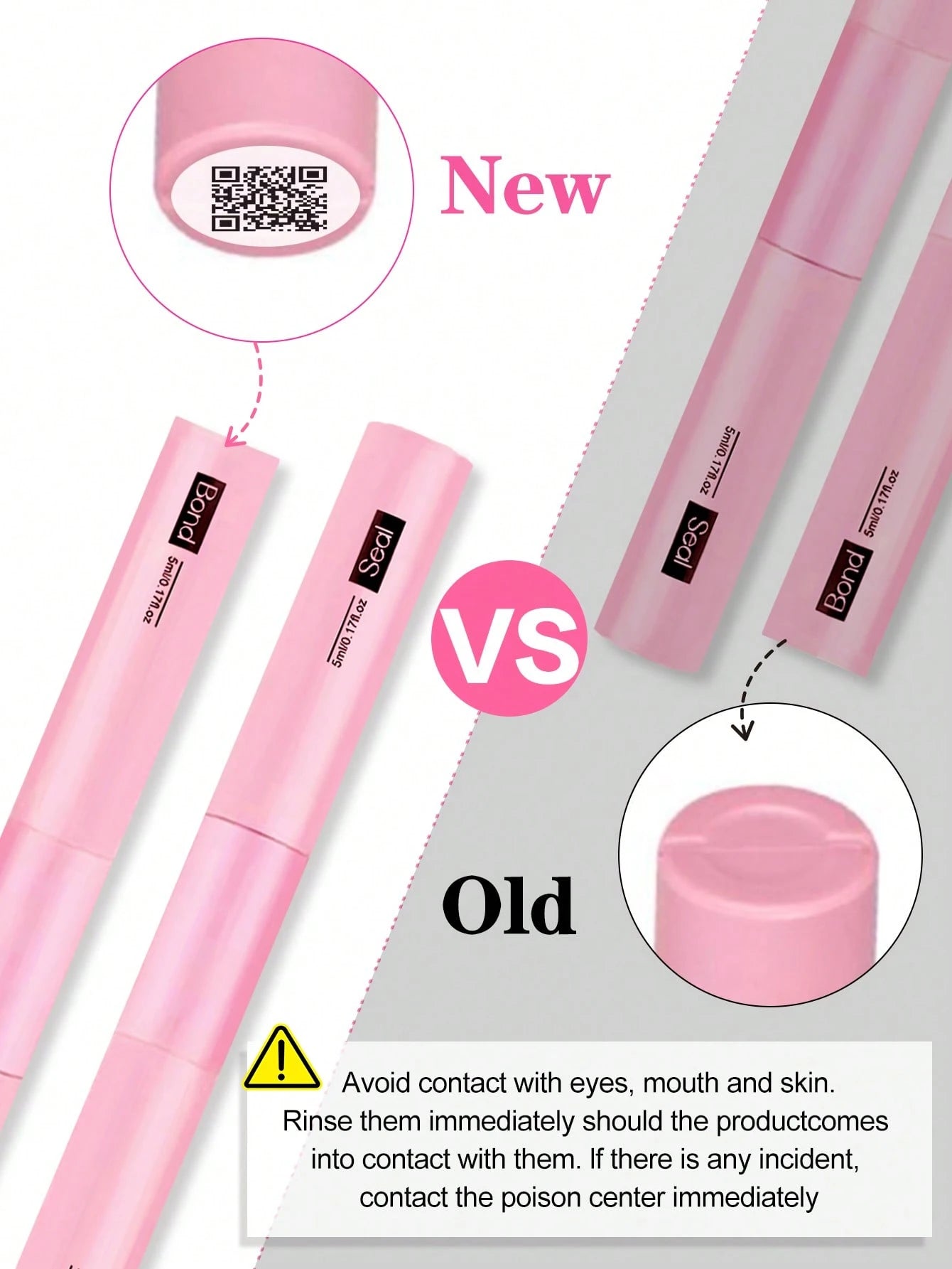 Waloshow Bond And Seal, Remover, 10ml Individual Lashes Glue And Seal, Eyelashes Applicator, 2 In1 Cluster Bond And Seal,Eyelashes Brush, Glue For Cluster Lashes, Tweezers, Bond For Clusters, Lashes B