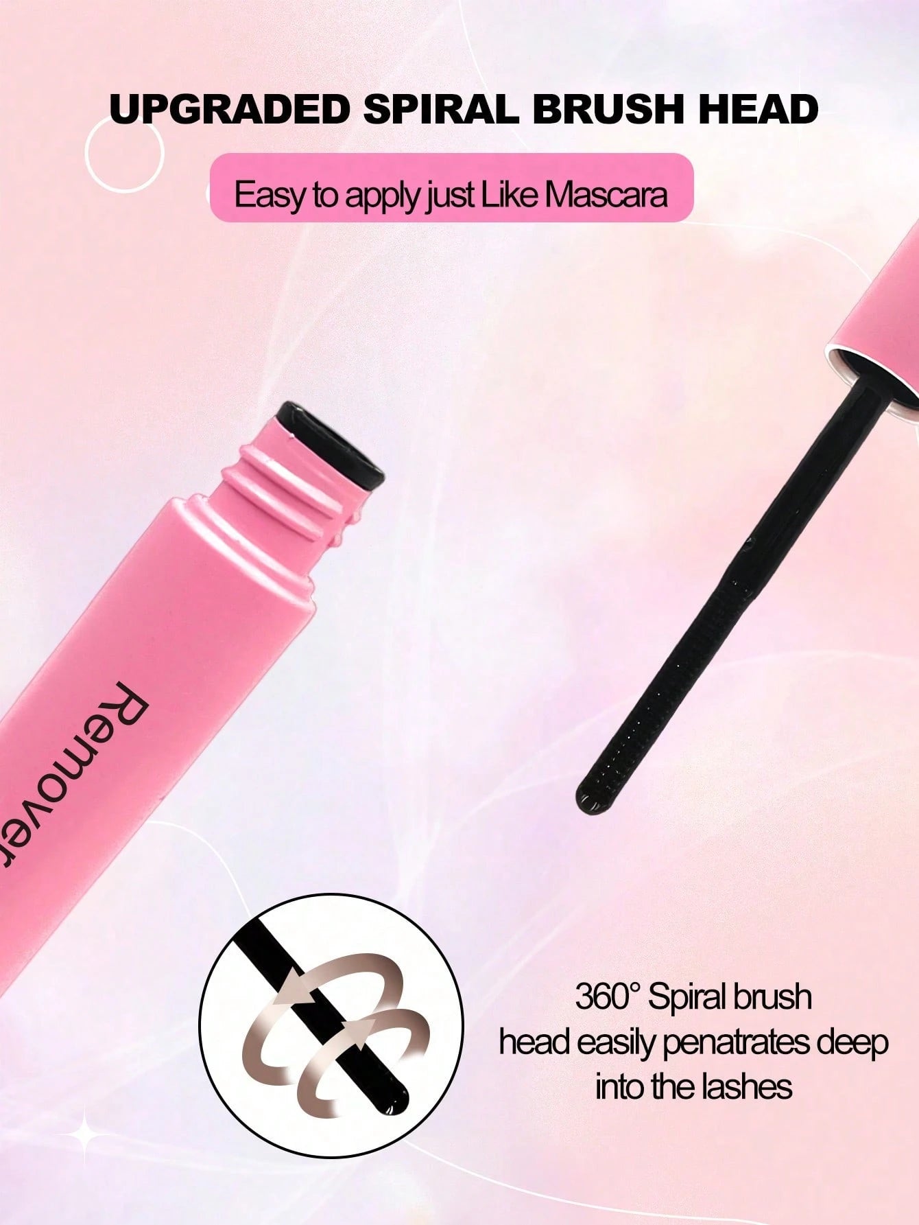 Waloshow Bond And Seal, Remover, 10ml Individual Lashes Glue And Seal, Eyelashes Applicator, 2 In1 Cluster Bond And Seal,Eyelashes Brush, Glue For Cluster Lashes, Tweezers, Bond For Clusters, Lashes B