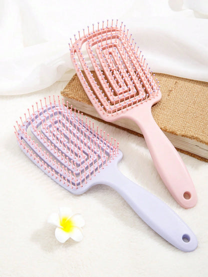 WANMEI 5pcs Hair Styling Brush Set, Including Edge Control Brush, Teasing Brush, Styling Tail Comb, Volumizing Ponytail Brush, Dual-Sided Eyebrow Brush, Makeup Brush, Eyelash Comb, Eyelash Separator