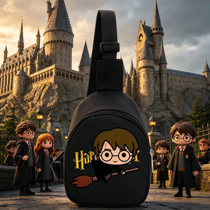 Warner Bros 1PC New Style [Shoulder Bag] Harry Potter Series Crossbody Bag, Fashionable Minimalist Harry Potter Cartoon Pattern Solid Color Women's Chest Bag, Suitable For Daily Commute, Shopping, Gat