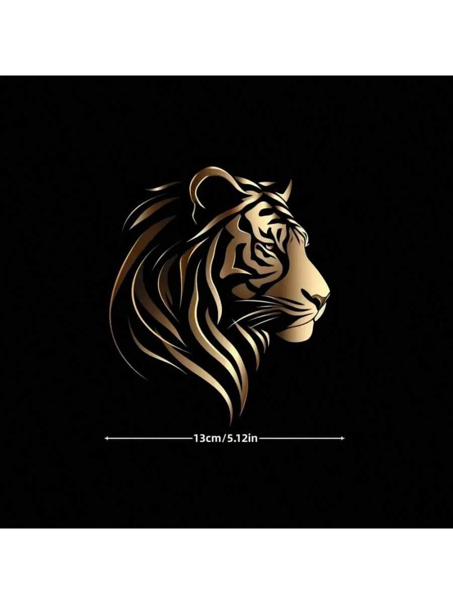 Waterproof Anti-UV Lion Sticker- PVC Self-Adhesive Decal Suitable For All Vehicles, Walls, Laptops, Motorcycles, Helmets And Notebooks