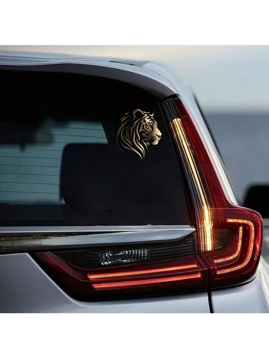 Waterproof Anti-UV Lion Sticker- PVC Self-Adhesive Decal Suitable For All Vehicles, Walls, Laptops, Motorcycles, Helmets And Notebooks