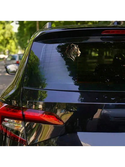 Waterproof Anti-UV Lion Sticker- PVC Self-Adhesive Decal Suitable For All Vehicles, Walls, Laptops, Motorcycles, Helmets And Notebooks