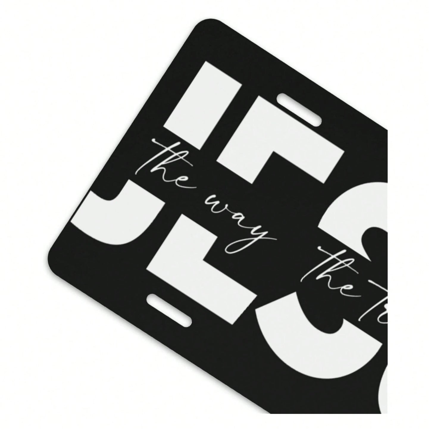 Way Truth Life Jesus Front License Plate For Women Car Vanity Plates Decorative Aluminum Metal Cute Novelty License Plate Cover For Men