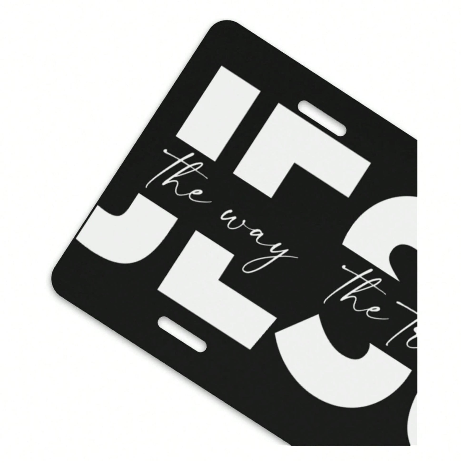 Way Truth Life Jesus Front License Plate For Women Car Vanity Plates Decorative Aluminum Metal Cute Novelty License Plate Cover For Men