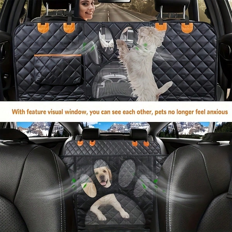 Wear Resistant And Anti Slip Rear Seat Protection Pad- Suitable For Heavy-Duty Dog Car Seat Cushions In SUVs, Cars, And Trucks- Easy To Clean Nylon Pet Seat Covers- Scratch And Splash Resistant Int