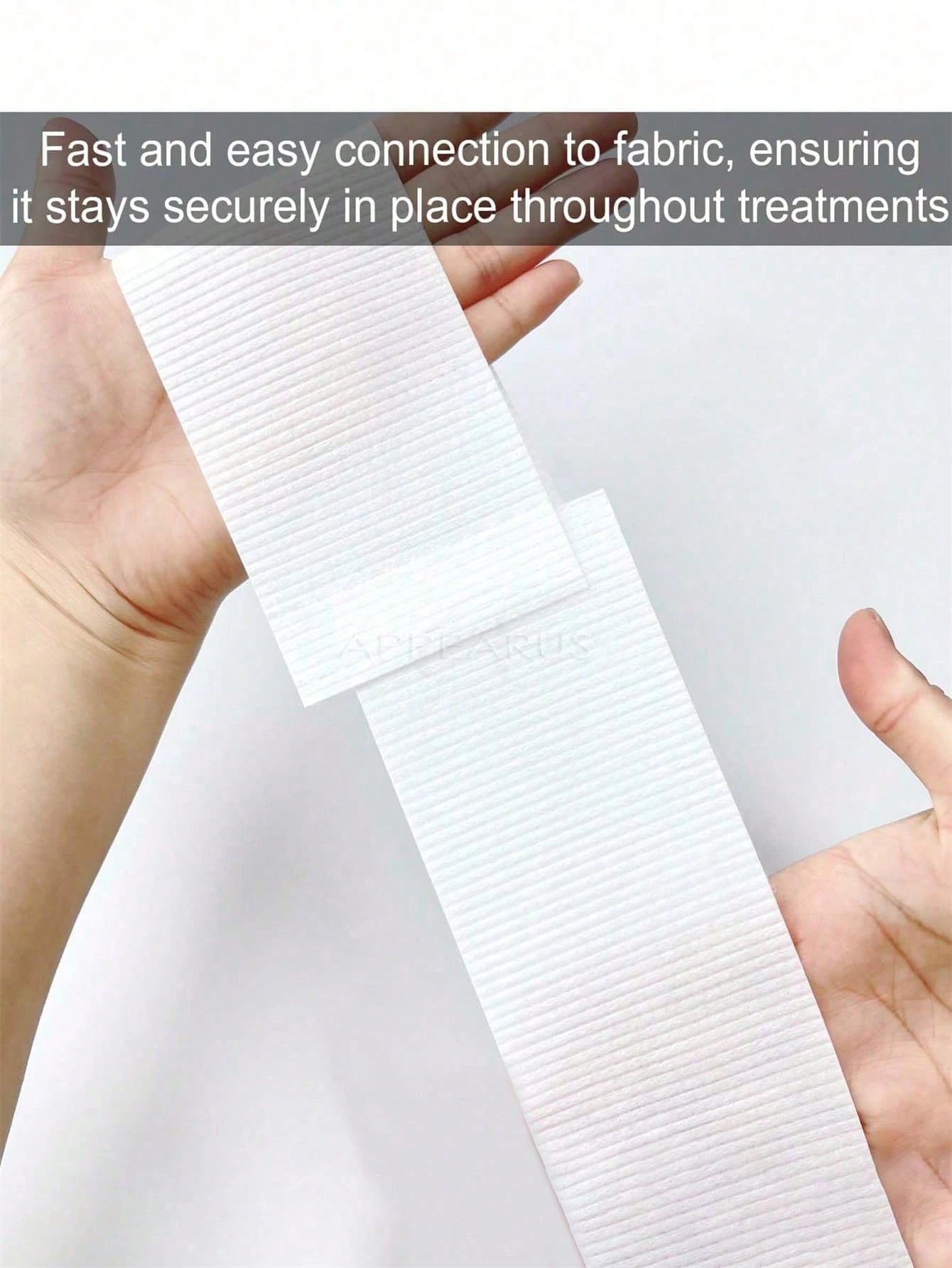 White 50pcs Disposable Spa Facial Headbands, Elastic Non-Woven Fabric Facial Hair Bands For Skincare, Soft Hair Wraps With Easy Closure, Disposable Plastic Hair Bag Shower Cap Wig Cap Elastic Waterpro