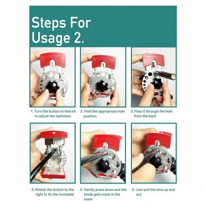 Wire Stripper Tool With 10 Replacement Blades, For Electrical Cables Adjustable Blade Depth For Precise Cutting Lightweight Cable Stripper For Home And Professional Use, Multifunctional And Portable