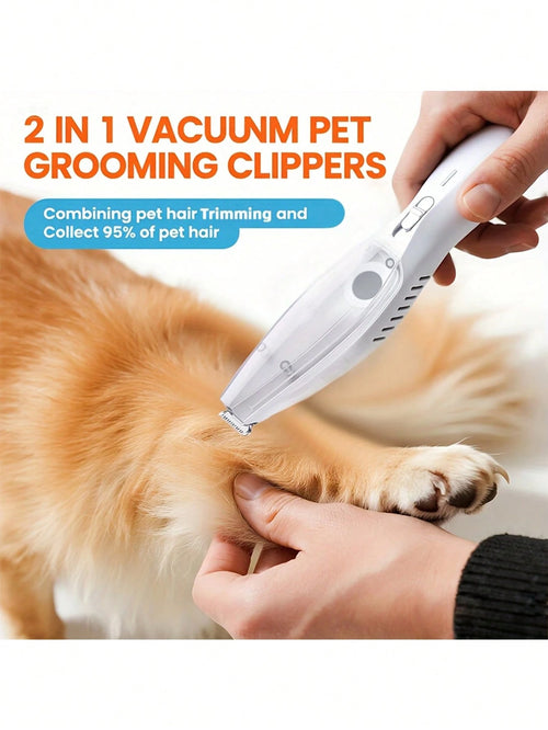 Wireless Dog Paw Trimmer With Powerful Suction Vacuum, USB Rechargeable, Low Noise, Suitable For Small And Large Dogs, Cats, Pet Grooming Tool, Ergonomic Design, Durable Construction, Dog Grooming Too