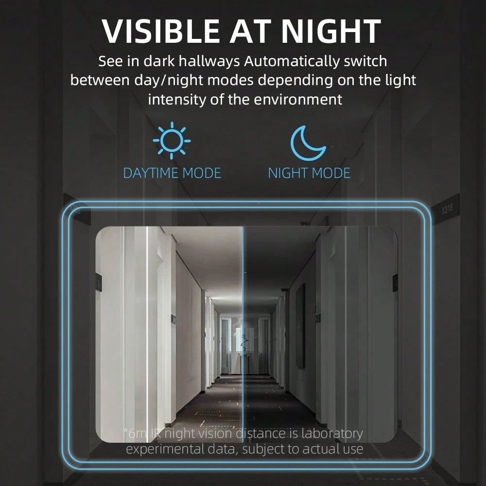 Wireless Doorbell, Doorbell Camera Wireless, Smart Video Doorbell With Chime, No Subscription Required, Lifetime Free 72-Hour Cyclic Cloud Storage, Two-Way Talk, Battery Powered, 90 Degree Wide-Angle