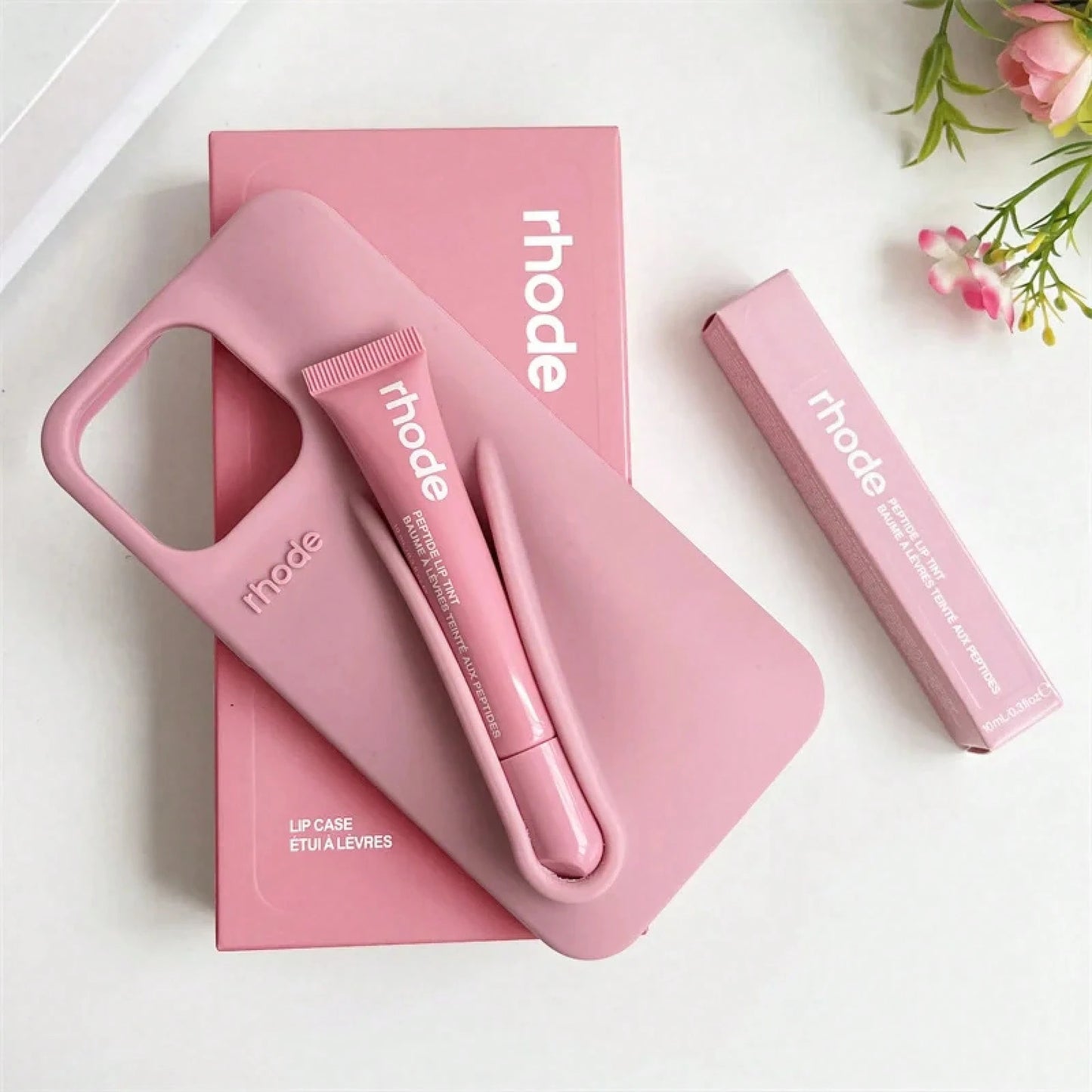 With Box Lipstick Rhod Phone Case For 16 17 Air 15 14 13 12 11 Pro Max 6 7 8 Plus Makeup Lip Gloss Holder Silicone Coverphone Grip Fall Beach Essentials Magsafe Case Blue Phone Case Customizable Thing