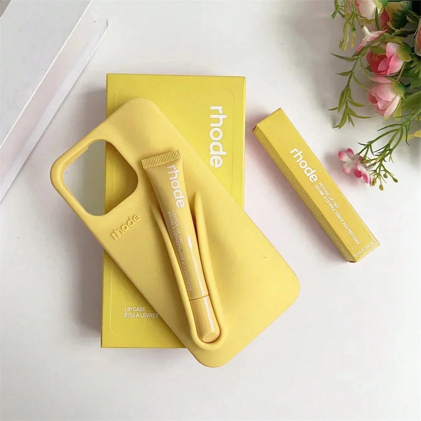 With Box Lipstick Rhod Phone Case For 16 17 Air 15 14 13 12 11 Pro Max 6 7 8 Plus Makeup Lip Gloss Holder Silicone Coverphone Grip Fall Beach Essentials Magsafe Case Blue Phone Case Customizable Thing