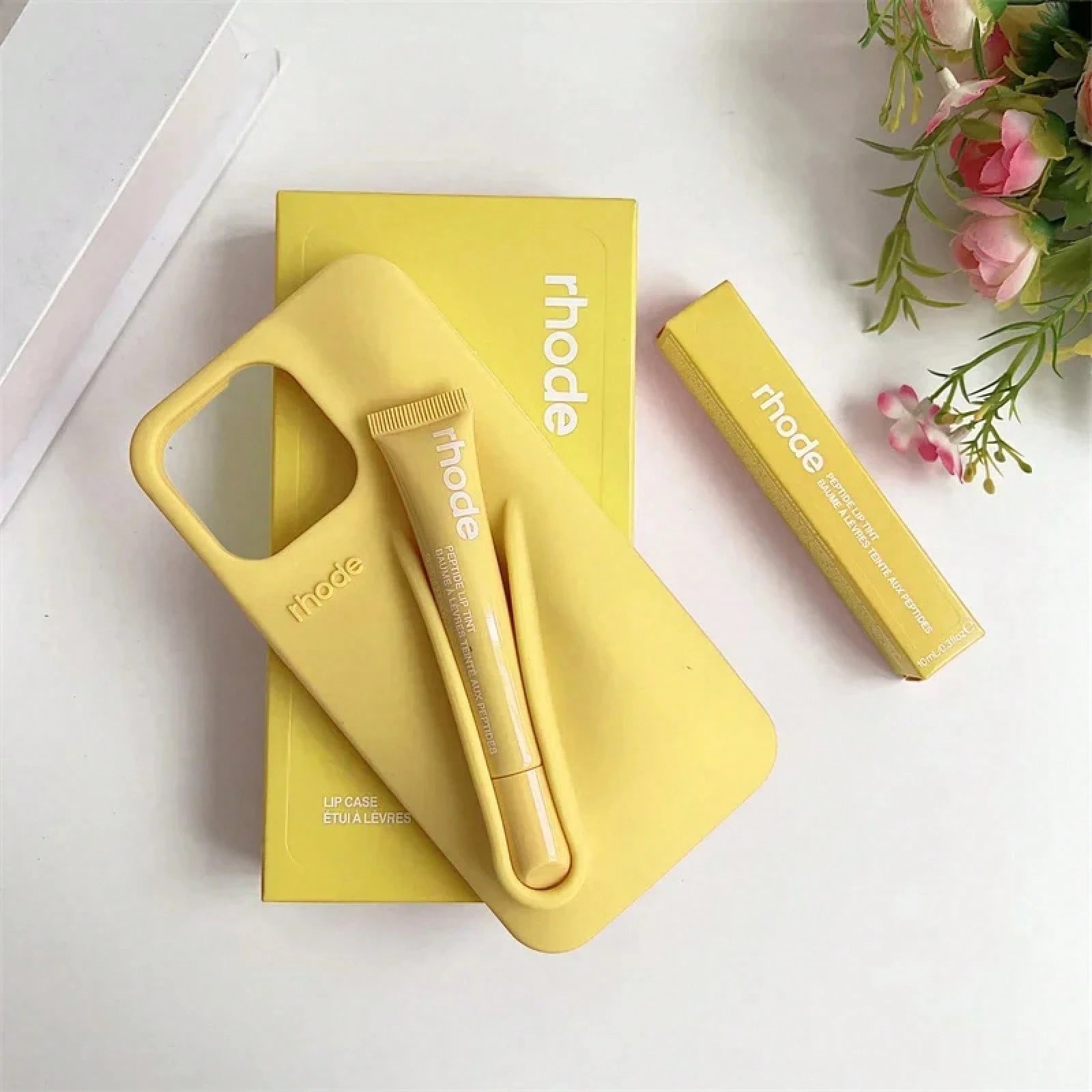 With Box Lipstick Rhod Phone Case For 16 17 Air 15 14 13 12 11 Pro Max 6 7 8 Plus Makeup Lip Gloss Holder Silicone Coverphone Grip Fall Beach Essentials Magsafe Case Blue Phone Case Customizable Thing