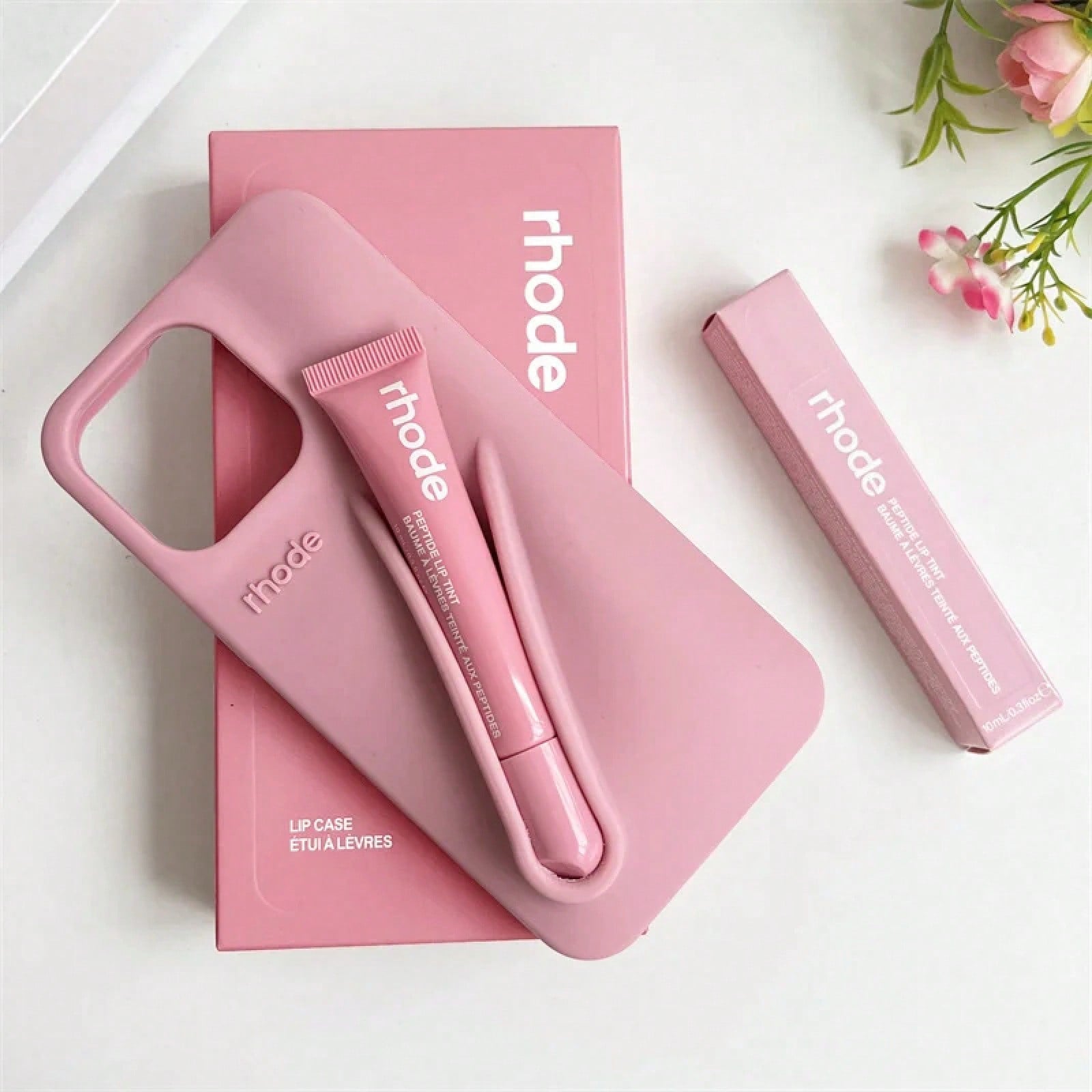 With Box Lipstick Rhod Phone Case For 16 17 Air 15 14 13 12 11 Pro Max 6 7 8 Plus Makeup Lip Gloss Holder Silicone Coverphone Grip Fall Beach Essentials Magsafe Case Blue Phone Case Customizable Thing
