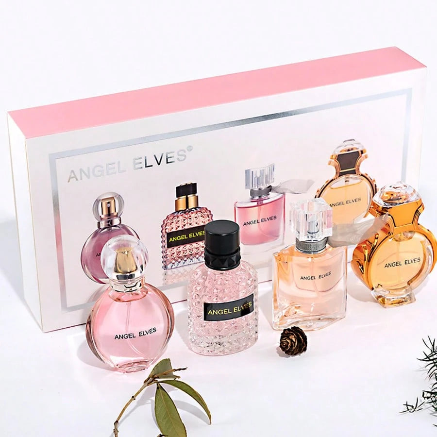 Women Perfume Gift Set For Her, ANGEL ELVES 4 Pcs Long Lasting Eau De Toilette Fragrance Collection, Elegant Floral Fruity Scent Mini Perfume Kit, Ideal Birthday Valentine Christmas Gift For Women Gir