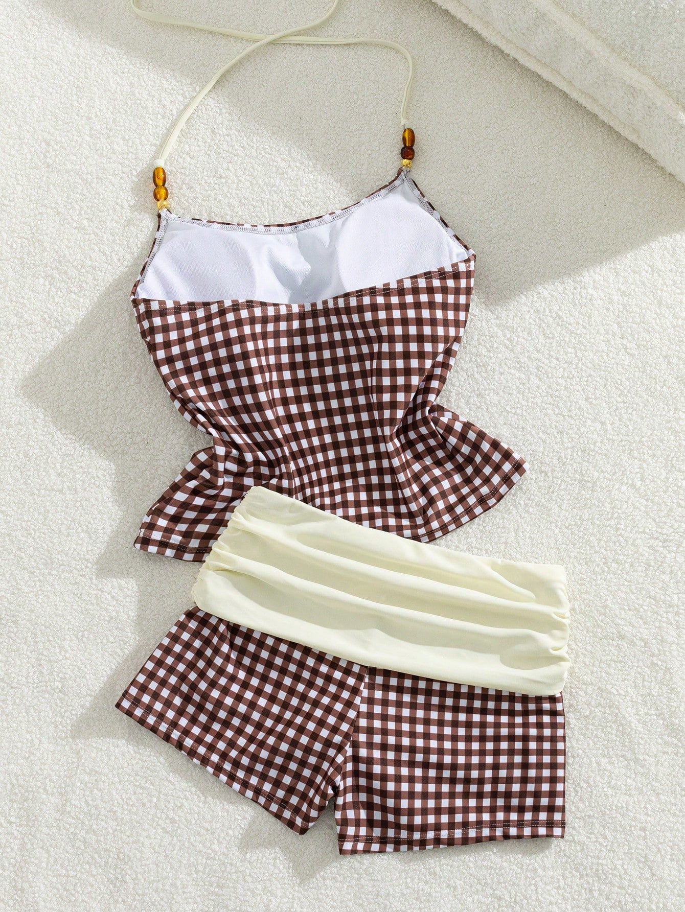 Women's Bikini Swimwear Set/Casual Outerwear/Y2K Style/Basic/Back To School/Women's Camisole Strap/Holiday Beach Wear Vacation Summer