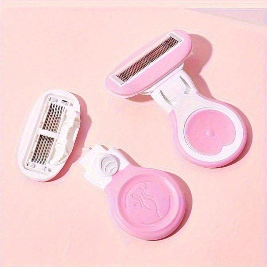Women's Body Shaver With Travel Storage Case, Painless Hair Removal For Legs, Bikini Area And Underarms, Gentle Care For Sensitive Skin, Wet & Dry Use, Ergonomic Handle, Portable Design Suitable For H