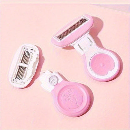 Women's Body Shaver With Travel Storage Case, Painless Hair Removal For Legs, Bikini Area And Underarms, Gentle Care For Sensitive Skin, Wet & Dry Use, Ergonomic Handle, Portable Design Suitable For H
