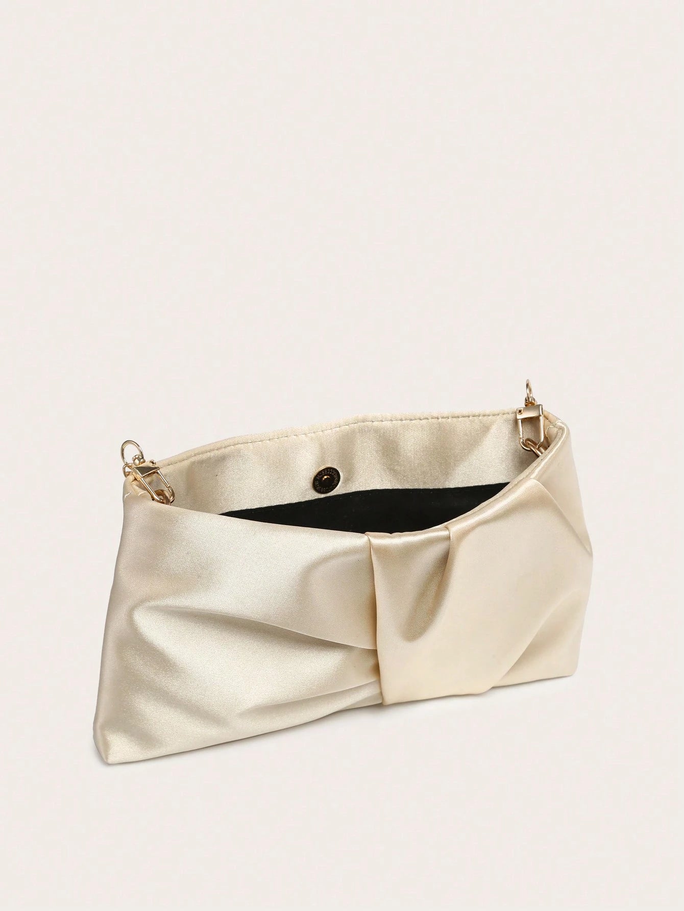 Women's Crossbody Bag, Square Bag, Wrinkled Silk Satin Texture, Wrinkled Touch, Lightweight And Fashionable, Metal Chain, Suitable For Evening Outings, Parties And Shopping.
