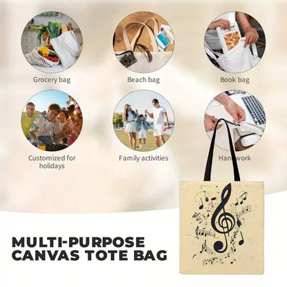 Women'S Funny Book Lover Tote Bag- "Born To Read, Forced To Work" Literary Graphic With Teardrop Eyes- Beige & Black Bookish Design- Durable Polyester Canvas Bag For Library, Office, Everyday Use