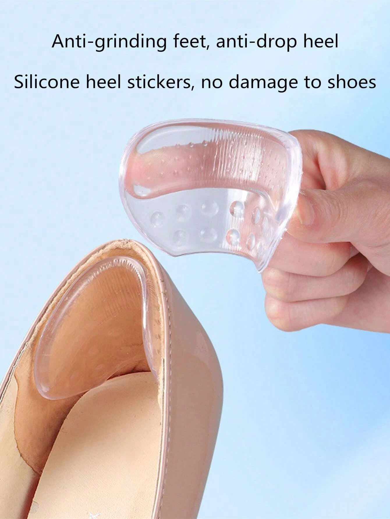 Women's Heel Anti-Slip Pads, Prevent Heel Slippage And Blisters, Heel Cushion For High Heels, Flats, Medium Size Shoes, Shoe Accessories Gift Ideas