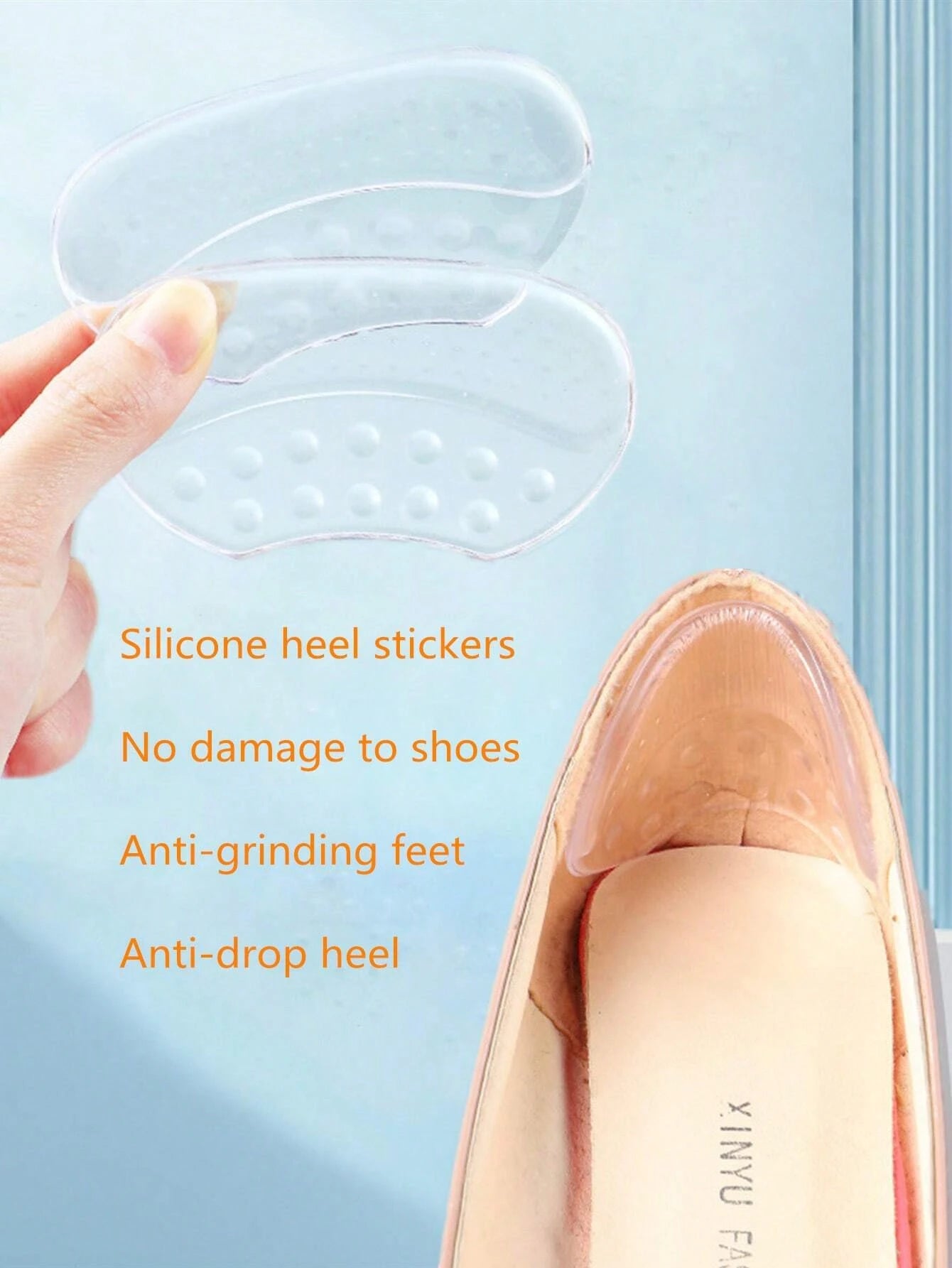 Women's Heel Anti-Slip Pads, Prevent Heel Slippage And Blisters, Heel Cushion For High Heels, Flats, Medium Size Shoes, Shoe Accessories Gift Ideas