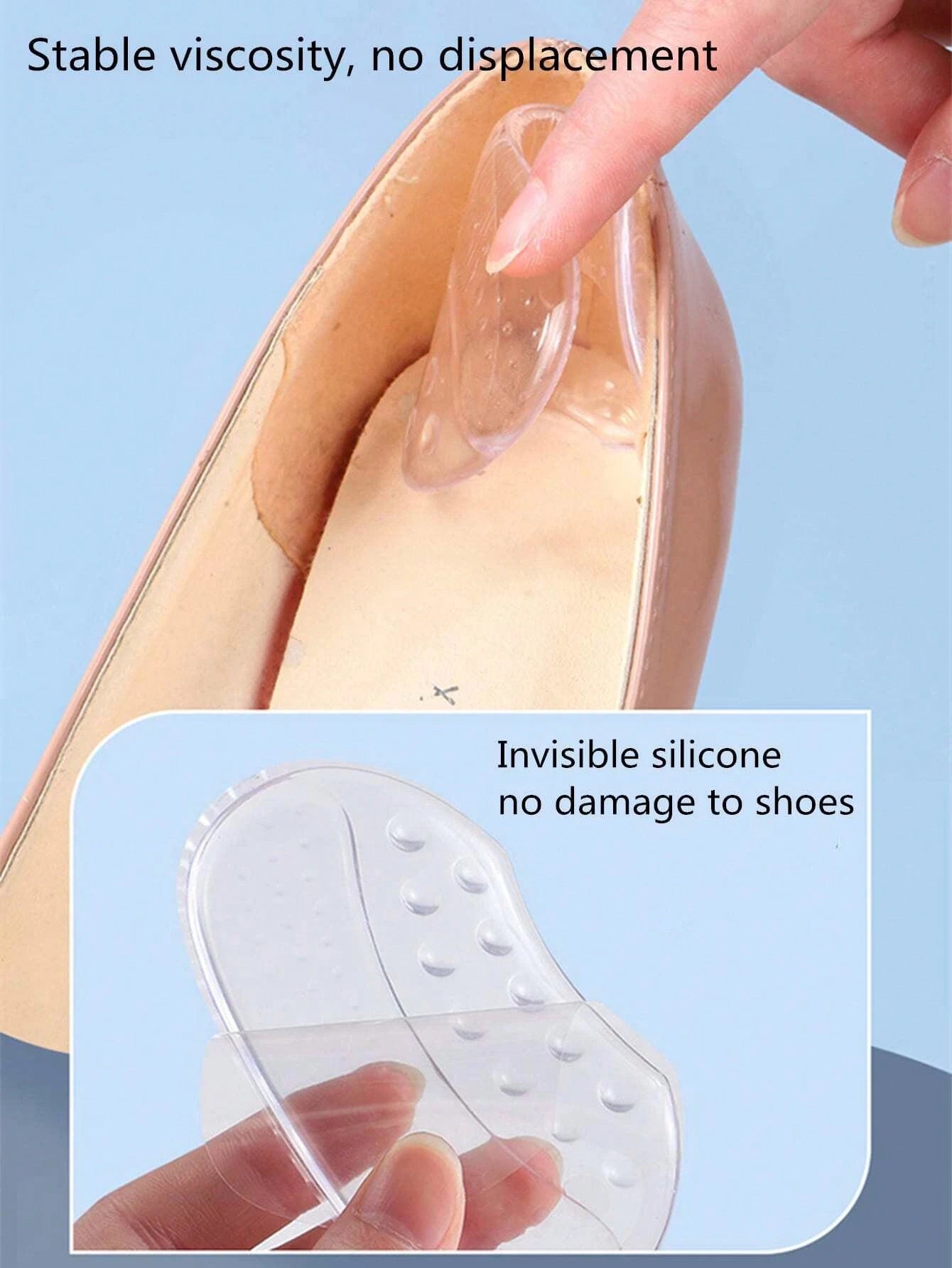 Women's Heel Anti-Slip Pads, Prevent Heel Slippage And Blisters, Heel Cushion For High Heels, Flats, Medium Size Shoes, Shoe Accessories Gift Ideas