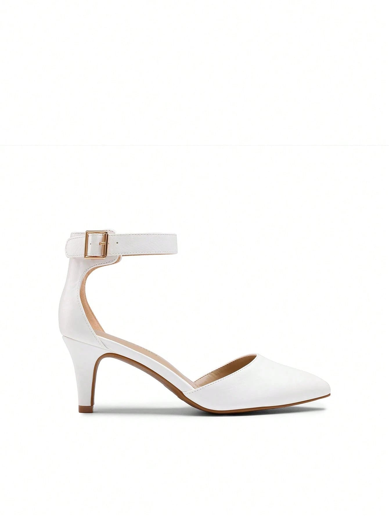 Women's Low Heel Ankle Strap Elegant Dress Pump Shoes