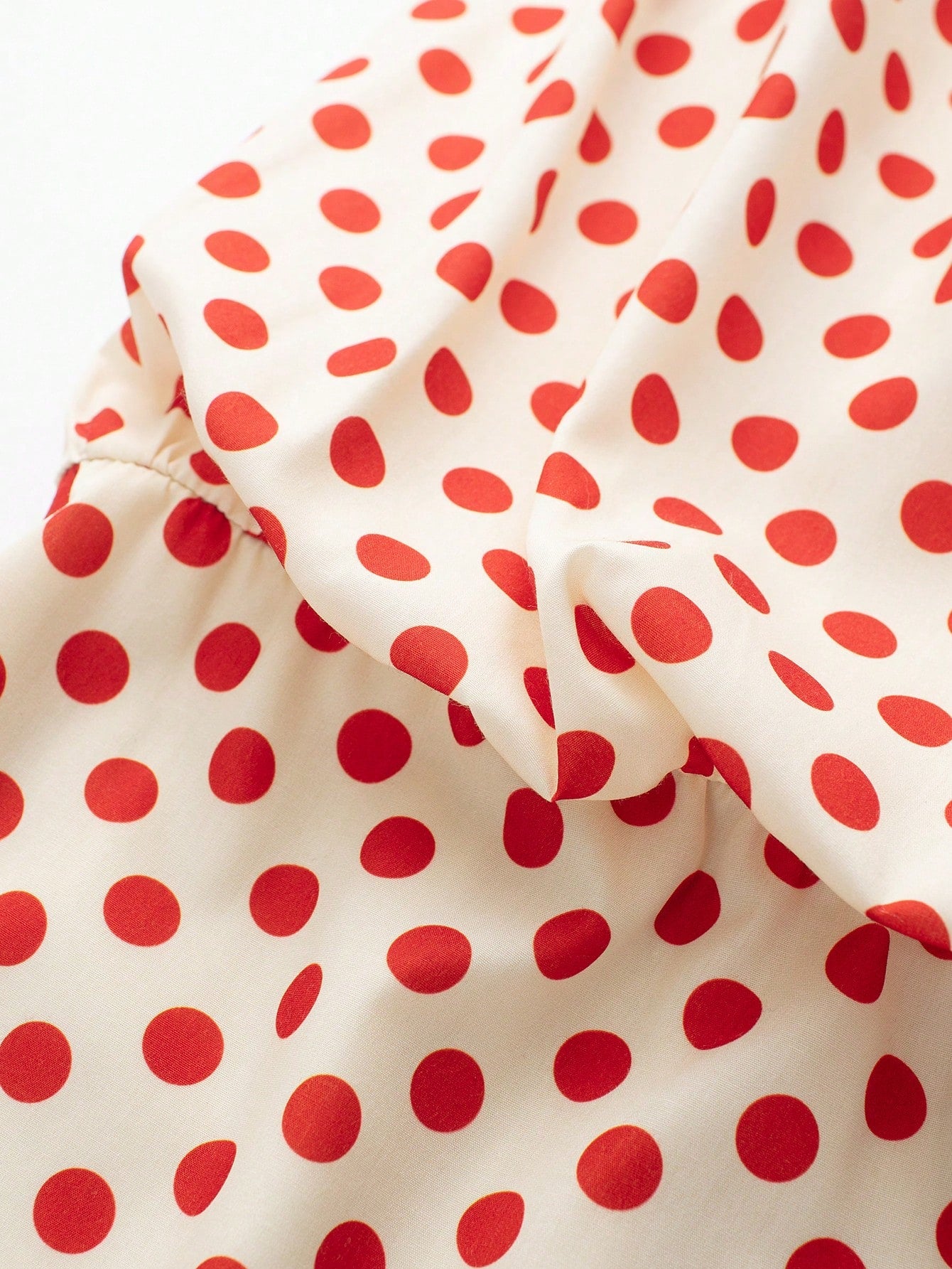 Women's Polka Dot Bandeau Mini Dress Elegant Summer Red