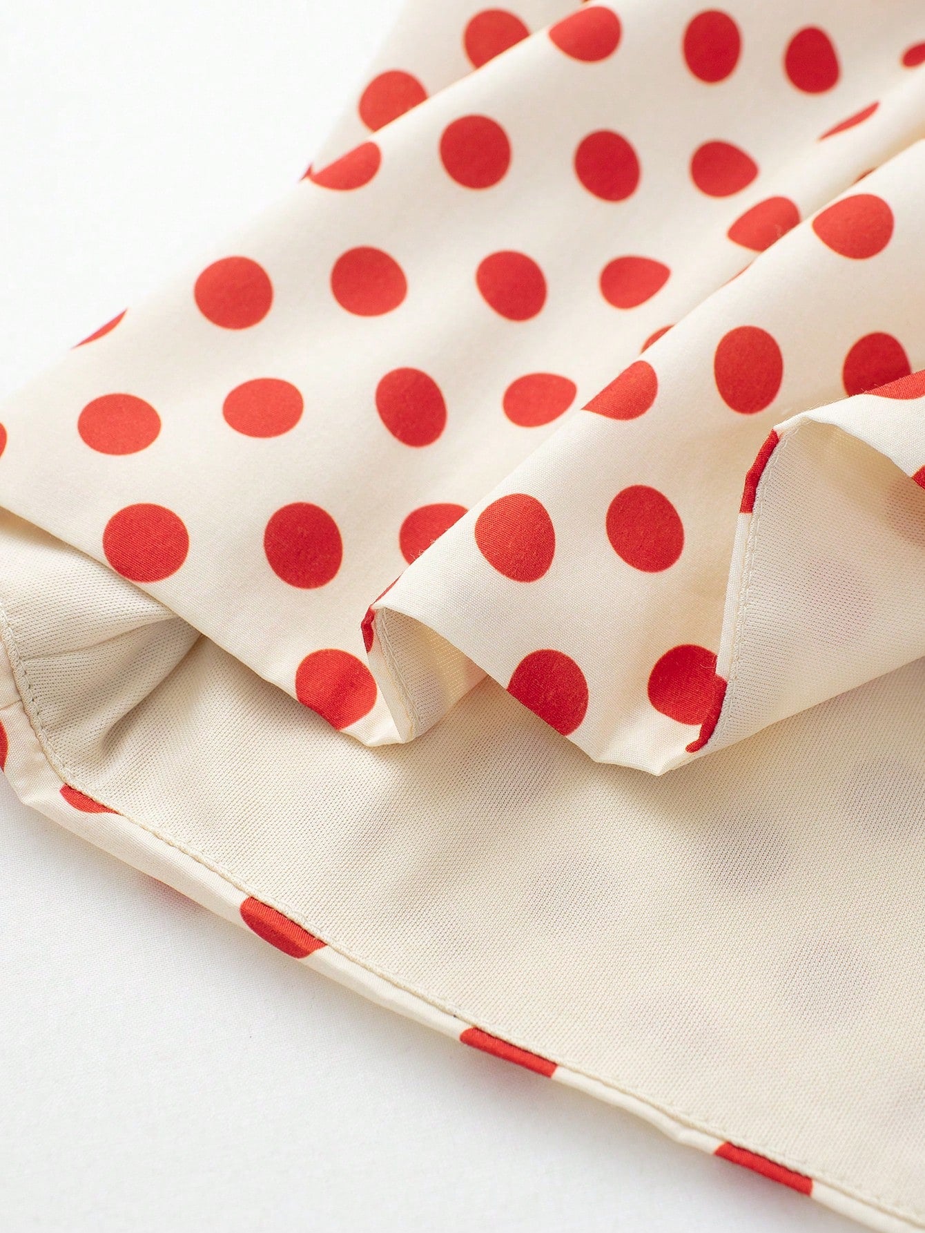 Women's Polka Dot Bandeau Mini Dress Elegant Summer Red