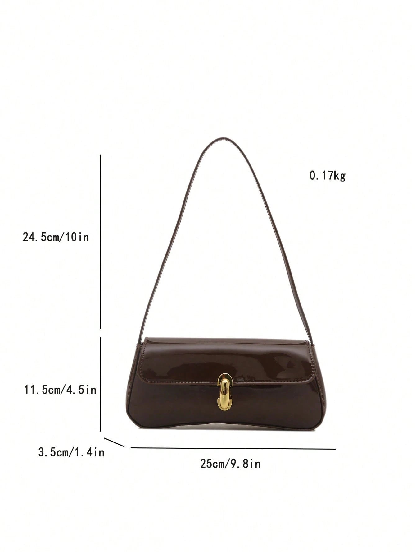 Women's Retro Faux Leather Flap Underarm Shoulder Bag, Suitable For Dates, Outings, Parties And Other Occasions,Business Professional Women