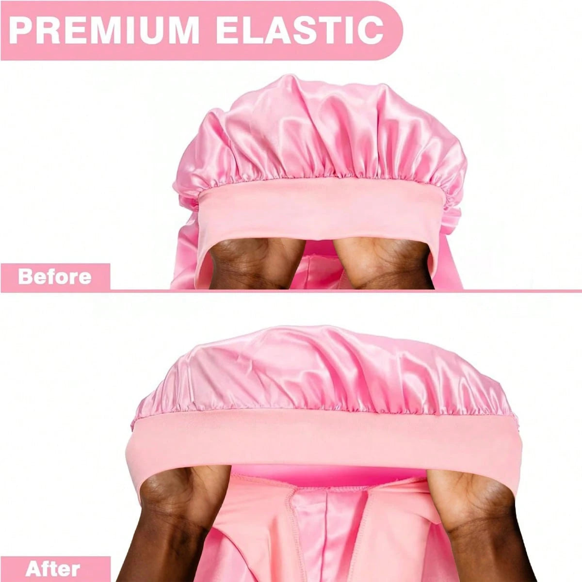 Women's Sleep Hair Cap, Drawstring Women's Sleep Cap Suitable For Braids And Curly Hair, Large Size Sleep Braid Cap With Elastic Drawstring, Adjustable Long Strap Braid Sleep Cap