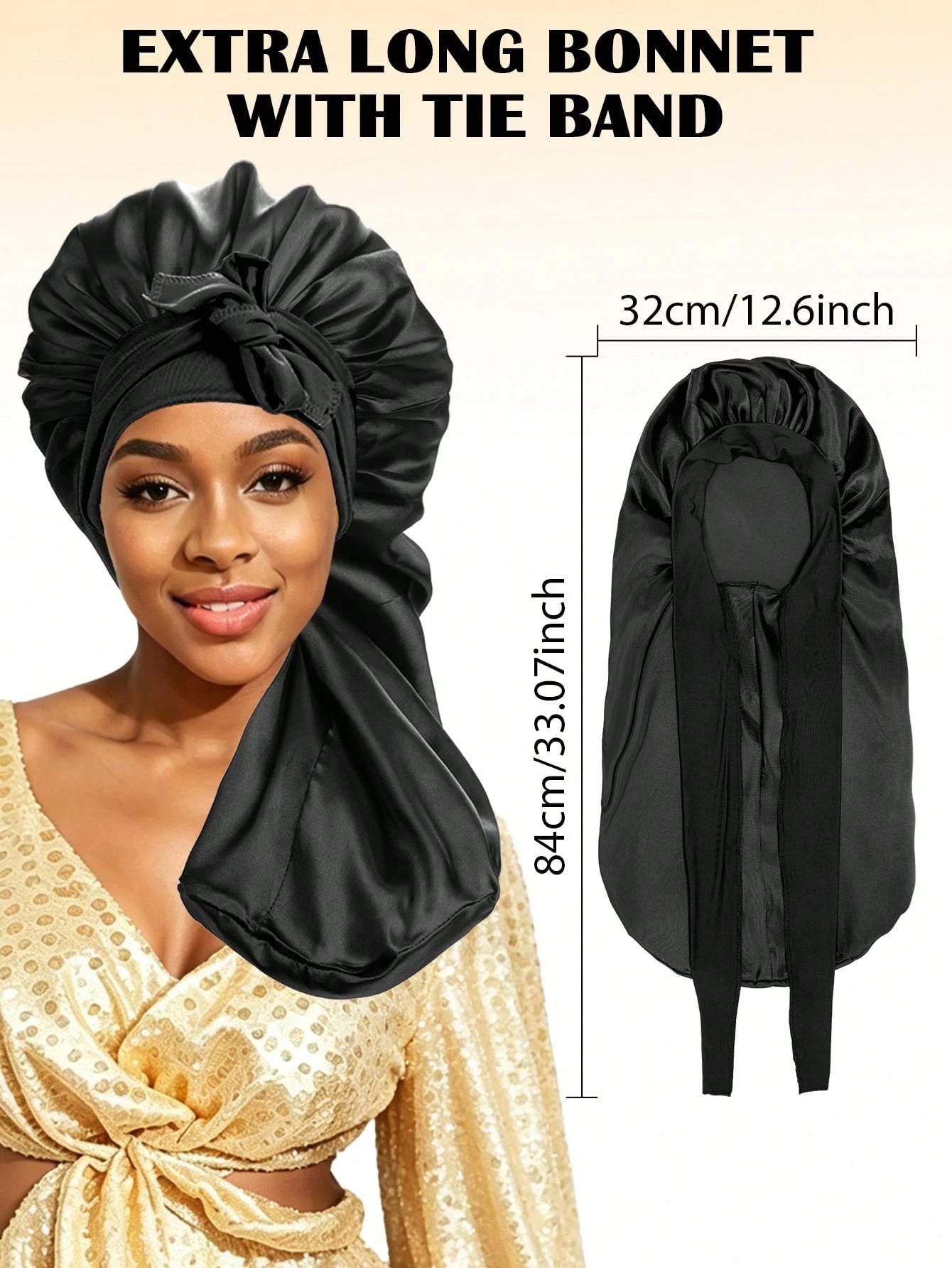 Women's Sleep Hair Cap, Drawstring Women's Sleep Cap Suitable For Braids And Curly Hair, Large Size Sleep Braid Cap With Elastic Drawstring, Adjustable Long Strap Braid Sleep Cap