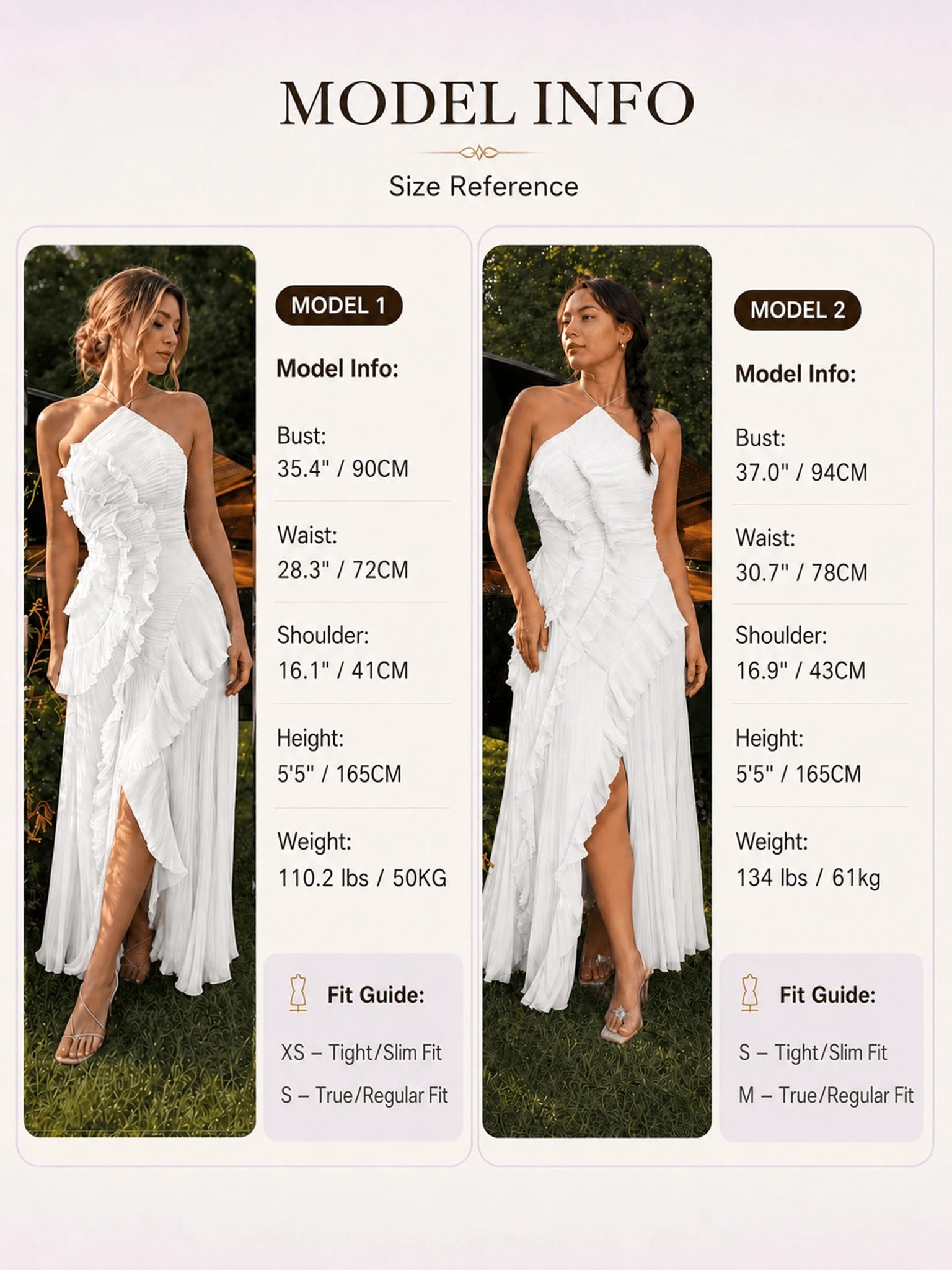 Women's White Lightweight Halter Neck Backless Ruffle Mid-Length A-Line Dress, Sleeveless Polyester Elegant Party, Vacationcore Summer