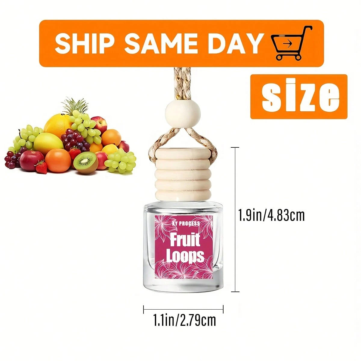 XY process Birthday Gift, Friend Gift, Car Air Suspension Aromatherapy Oil Diffuser, Essential Oil Fragrance Aromatherapy Car Diffuser, Long-Lasting Car Diffuser, 4 Bottles, Vanilla Car Air Freshener.