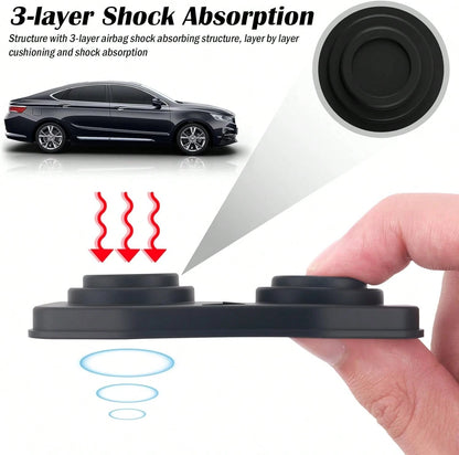 YGDMD 4PCS Universal Silicone Car Door Latch Covers,New Silicone Door Latch Protective Cover With 3 Layers Of Shock Absorption For Protection &Amp; Noise Reduction,Soft Car Doors Strike Protector