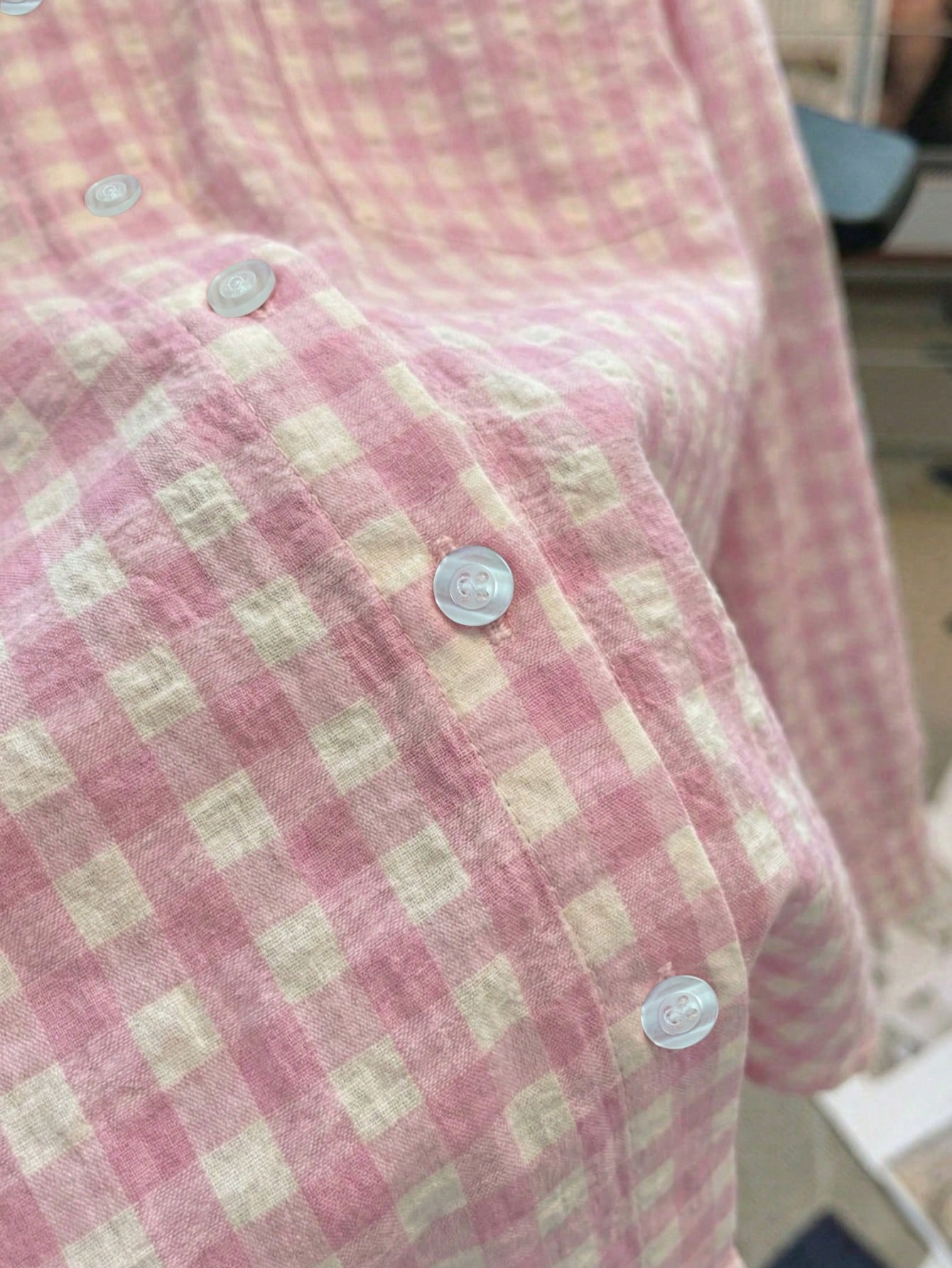 YUXIN Women's Loose Plaid Shirt, Turn-Down Collar Button Front, Single Pocket, Multiple Colors Available, Suitable For Commuting And Casual Wear, All Season, Spring Style